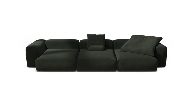 vetsak | Sofa Set 05 - Loop Loop - Mousse | Sofa Modulable | 5 Places | Grand Sofa | Sofa d'angle