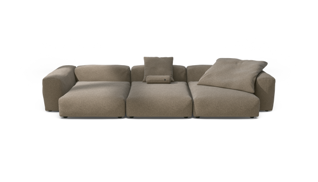 vetsak | Sofa Set 05 - Loop Loop - Taupe | Sofa Modulable | 5 Places | Grand Sofa | Sofa d'angle