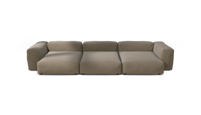vetsak | Sofa Set 05 - Loop Loop - Taupe | Sofa Modulable | 5 Places | Grand Sofa | Sofa d'angle