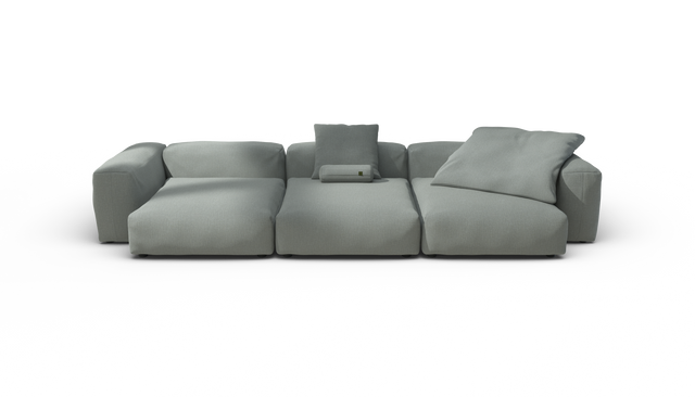vetsak | Sofa Set 05 - Breeze - Sage | Sofa Modulable | 5 Places | Grand Sofa | Sofa d'angle