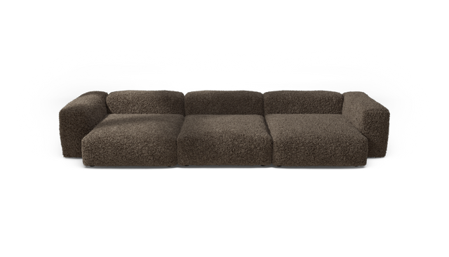 vetsak | Sofa Set 05 - Doodle - Cacao | Sofa Modulable | 5 Places | Grand Sofa | Sofa d'angle