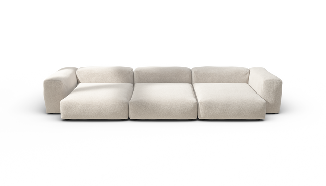 vetsak | Sofa Set 05 - Nub - Creme | Sofa Modulable | 5 Places | Grand Sofa | Sofa d'angle