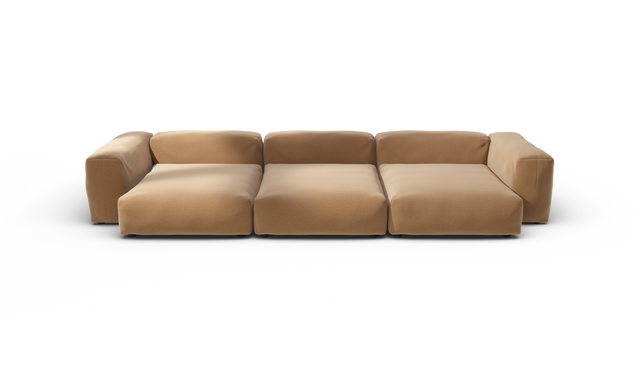vetsak | Sofa Set 05 - Pique - Wheat | Sofa Modulable | 5 Places | Grand Sofa | Sofa d'angle