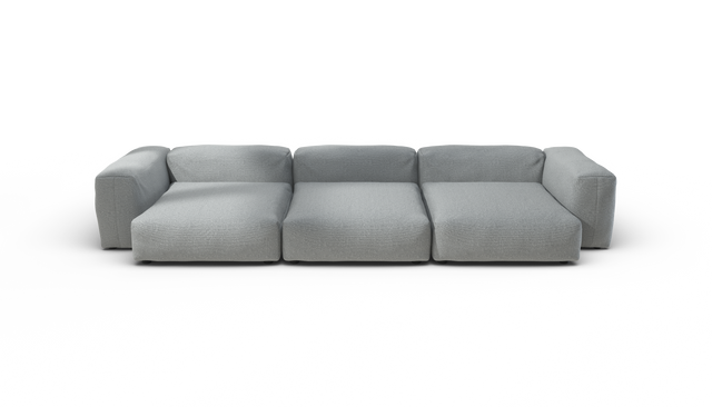 vetsak | Sofa Set 05 - Ridge - Limestone | Sofa Modulable | 5 Places | Grand Sofa | Sofa d'angle