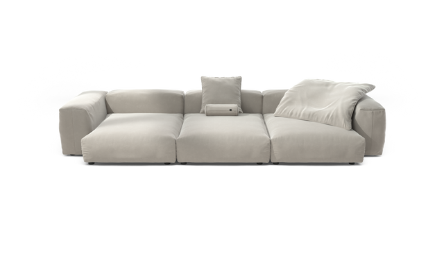 vetsak | Sofa Set 05 - Suave - Clay | Sofa Modulable | 5 Places | Grand Sofa | Sofa d'angle