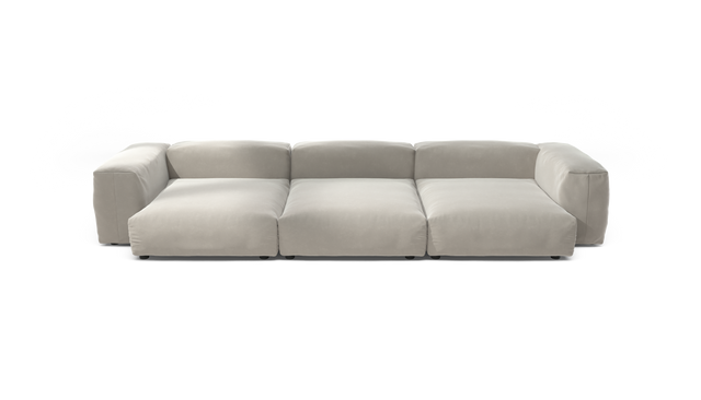 vetsak | Sofa Set 05 - Suave - Clay | Sofa Modulable | 5 Places | Grand Sofa | Sofa d'angle
