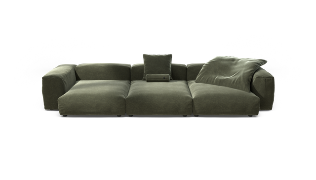 vetsak | Sofa Set 05 - Suave - Pine | Sofa Modulable | 5 Places | Grand Sofa | Sofa d'angle