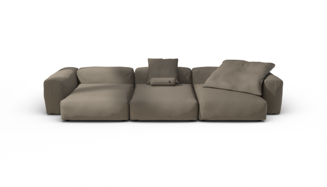 vetsak | Sofa Set 05 - Terrain - Driftwood | Sofa Modulable | 5 Places | Grand Sofa | Sofa d'angle