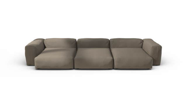 vetsak | Sofa Set 05 - Terrain - Driftwood | Sofa Modulable | 5 Places | Grand Sofa | Sofa d'angle