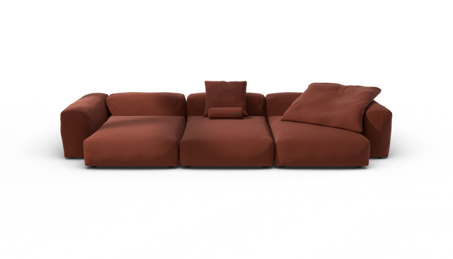 vetsak | Sofa Set 05 - Terrain - Saffron | Sofa Modulable | 5 Places | Grand Sofa | Sofa d'angle