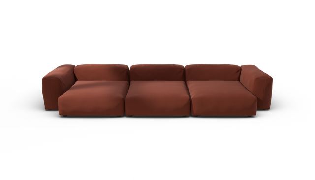 vetsak | Sofa Set 05 - Terrain - Saffron | Sofa Modulable | 5 Places | Grand Sofa | Sofa d'angle