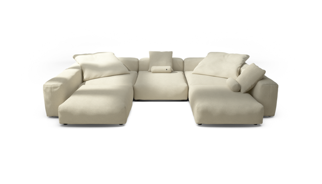 vetsak | Sofa Set 06 - Loop Loop - Duna | Sofa Modulable | 6.5 Places | Grand Sofa | Sofa en U | Sofa d'angle