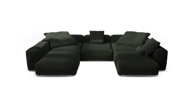 vetsak | Sofa Set 06 - Loop Loop - Mousse | Sofa Modulable | 6.5 Places | Grand Sofa | Sofa en U | Sofa d'angle