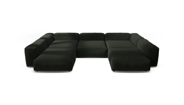 vetsak | Sofa Set 06 - Loop Loop - Mousse | Sofa Modulable | 6.5 Places | Grand Sofa | Sofa en U | Sofa d'angle
