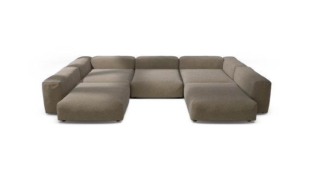 vetsak | Sofa Set 06 - Loop Loop - Taupe | Sofa Modulable | 6.5 Places | Grand Sofa | Sofa en U | Sofa d'angle