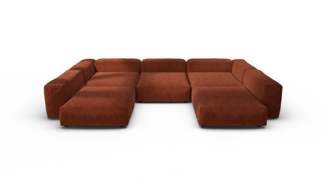 vetsak | Sofa Set 06 - Nub - Sienna | Sofa Modulable | 6.5 Places | Grand Sofa | Sofa en U | Sofa d'angle