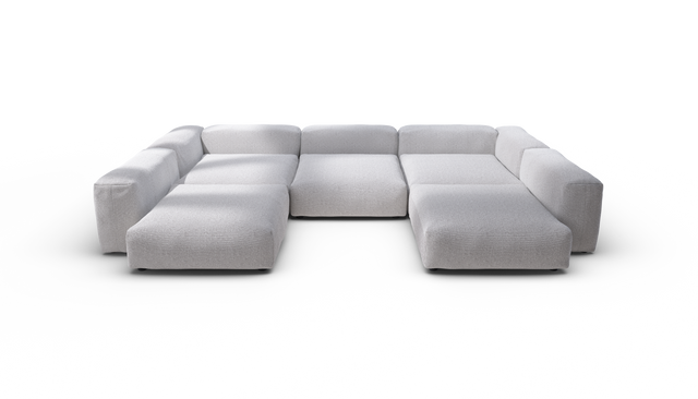 vetsak | Sofa Set 06 - Ridge - Dune | Sofa Modulable | 6.5 Places | Grand Sofa | Sofa en U | Sofa d'angle