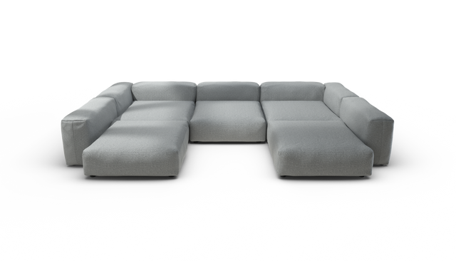 vetsak | Sofa Set 06 - Ridge - Limestone | Sofa Modulable | 6.5 Places | Grand Sofa | Sofa en U | Sofa d'angle