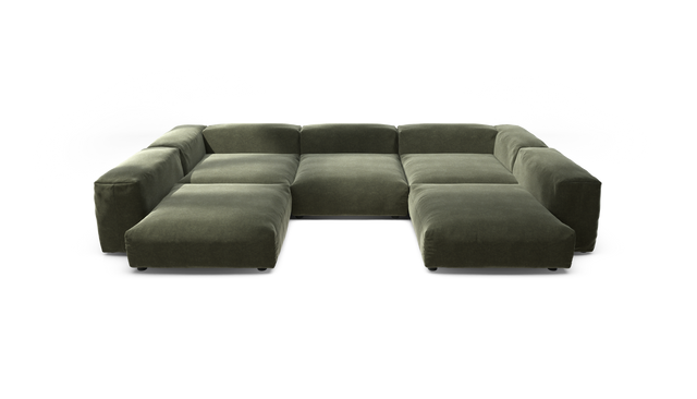 vetsak | Sofa Set 06 - Suave - Pine | Sofa Modulable | 6.5 Places | Grand Sofa | Sofa en U | Sofa d'angle