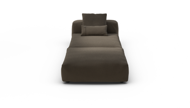 vetsak | Sofa Set 07 - Sun Lounger - Breeze - Brown | Sofa Modulable | 2 Places | Daybed | Méridienne