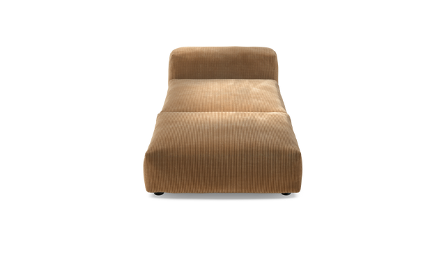 vetsak | Sofa Set 07 - Sun Lounger - Cord Velour - Camel | Sofa Modulable | 2 Places | Daybed | Méridienne