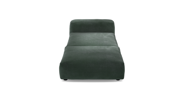 vetsak | Sofa Set 07 - Sun Lounger - Cord Velour - Hunter | Sofa Modulable | 2 Places | Daybed | Méridienne