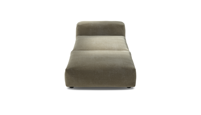 vetsak | Sofa Set 07 - Sun Lounger - Cord Velour - Khaki | Sofa Modulable | 2 Places | Daybed | Méridienne