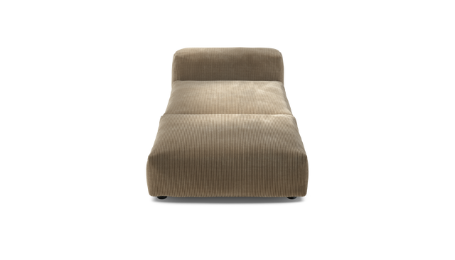 vetsak | Sofa Set 07 - Sun Lounger - Cord Velour - Sand | Sofa Modulable | 2 Places | Daybed | Méridienne