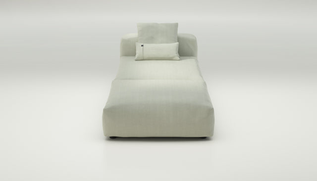 vetsak | Sofa Set 07 - Sun Lounger - herringbone - beige | Sofa Modulable | 2 places | Daybed | Chaiselounge