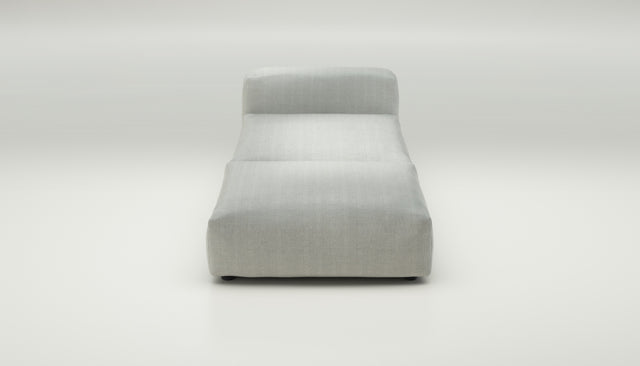 vetsak | Sofa Set 07 - Sun Lounger - herringbone - light grey | Sofa Modulable | 2 places | Daybed | Chaiselounge