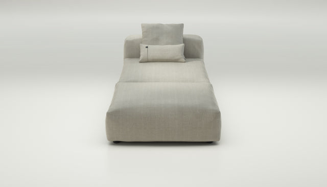 vetsak | Sofa Set 07 - Sun Lounger - herringbone - stone | Sofa Modulable | 2 places | Daybed | Chaiselounge