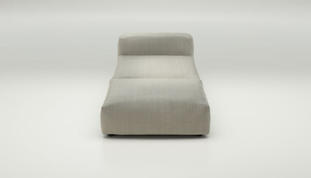 vetsak | Sofa Set 07 - Sun Lounger - herringbone - stone | Sofa Modulable | 2 places | Daybed | Chaiselounge
