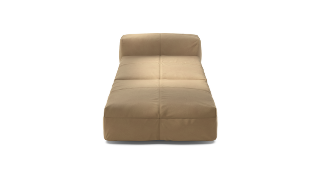vetsak | Sofa Set 07 - Sun Lounger - Leather - Beige | Sofa Modulable | 2 Places | Daybed | Méridienne