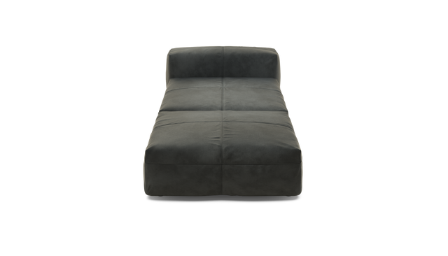 vetsak | Sofa Set 07 - Sun Lounger - Leather - Dark Grey | Sofa Modulable | 2 Places | Daybed | Méridienne