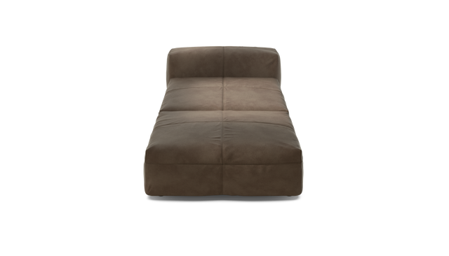 vetsak | Sofa Set 07 - Sun Lounger - Leather - Cacao | Sofa Modulable | 2 Places | Daybed | Méridienne