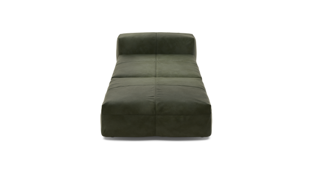 vetsak | Sofa Set 07 - Sun Lounger - Leather - Olive | Sofa Modulable | 2 Places | Daybed | Méridienne