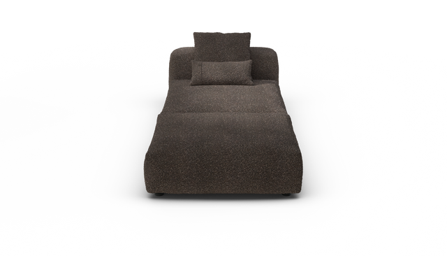 vetsak | Sofa Set 07 - Sun Lounger - Nub - Walnut | Sofa Modulable | 2 Places | Daybed | Méridienne