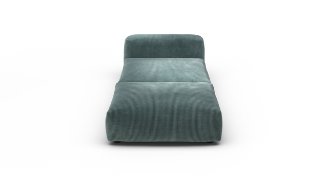 vetsak | Sofa Set 07 - Sun Lounger - Cord Velour - Mint | Sofa Modulable | 2 Places | Daybed | Méridienne