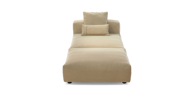 vetsak | Sofa Set 07 - Sun Lounger - Suave - Creme | Sofa Modulable | 2 Places | Daybed | Méridienne