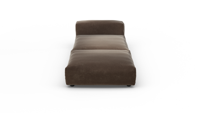 vetsak | Sofa Set 07 - Sun Lounger - Suave - Espresso | Sofa Modulable | 2 Places | Daybed | Méridienne