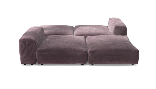 vetsak | Sofa Set 08 - Daybed - Cord Velour - Blossom | Sofa Modulable | 6 Places | Outdoor Island | Double méridienne