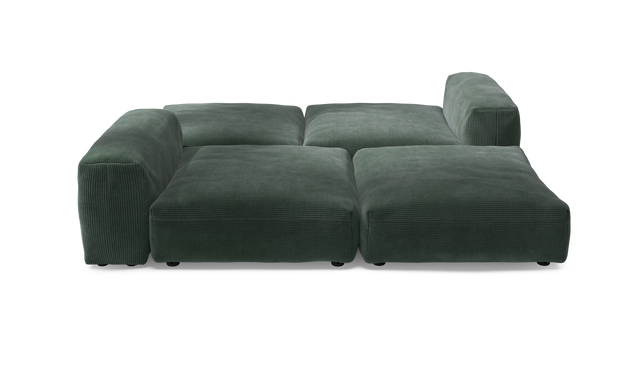 vetsak | Sofa Set 08 - Daybed - Cord Velour - Hunter | Sofa Modulable | 6 Places | Outdoor Island | Double méridienne