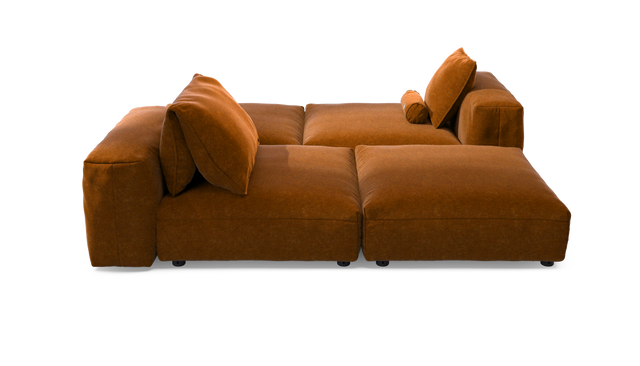 vetsak | Sofa Set 08 - Daybed - Suave - Honey | Sofa Modulable | 6 Places | Outdoor Island | Double méridienne