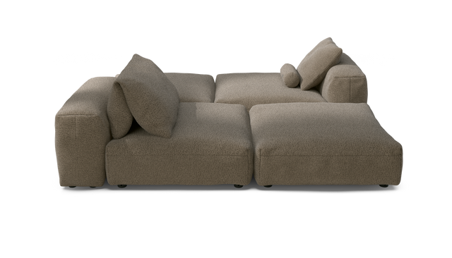 vetsak | Sofa Set 08 - Daybed - Loop Loop - Taupe | Sofa Modulable | 6 Places | Outdoor Island | Double méridienne