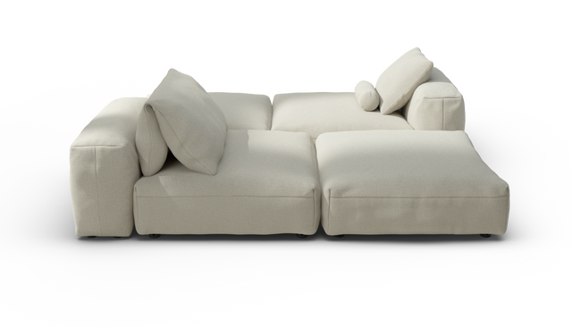 vetsak | Sofa Set 08 - Daybed - Breeze - Ecru | Sofa Modulable | 6 Places | Outdoor Island | Double méridienne