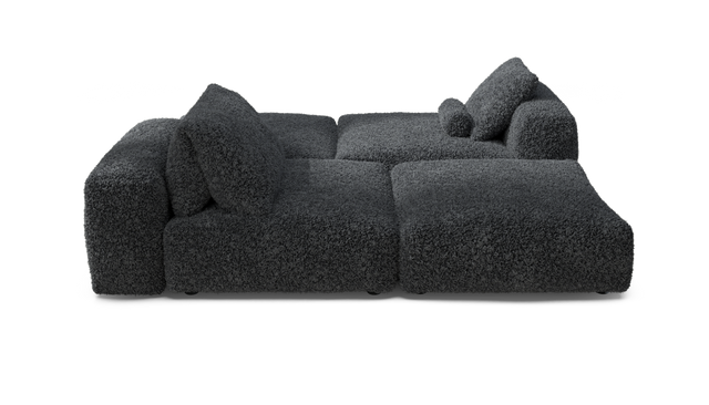 vetsak | Sofa Set 08 - Daybed - Doodle - Dark Grey | Sofa Modulable | 6 Places | Outdoor Island | Double méridienne