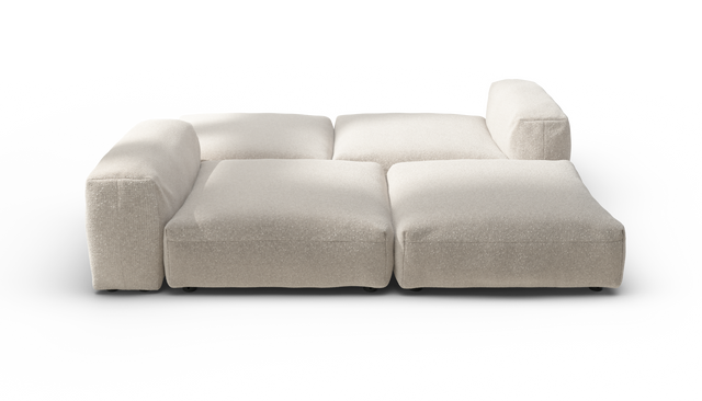 vetsak | Sofa Set 08 - Daybed - Nub - Creme | Sofa Modulable | 6 Places | Outdoor Island | Double méridienne