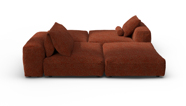 vetsak | Sofa Set 08 - Daybed - Nub - Sienna | Sofa Modulable | 6 Places | Outdoor Island | Double méridienne