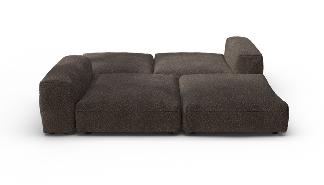 vetsak | Sofa Set 08 - Daybed - Nub - Walnut | Sofa Modulable | 6 Places | Outdoor Island | Double méridienne