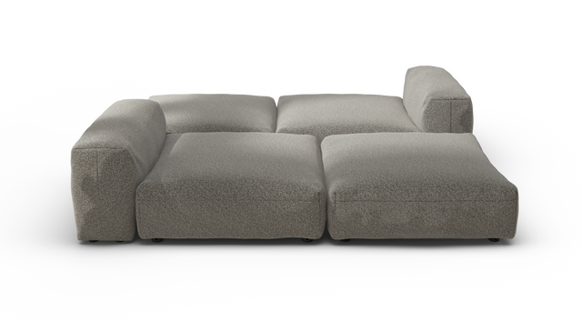 vetsak | Sofa Set 08 - Daybed - Pebble - Platinum | Sofa Modulable | 6 Places | Outdoor Island | Double méridienne